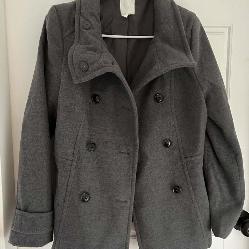 Women’s H&M Winter Dress Coat Grey Gray Size UK 10 US 6 New Without Tags